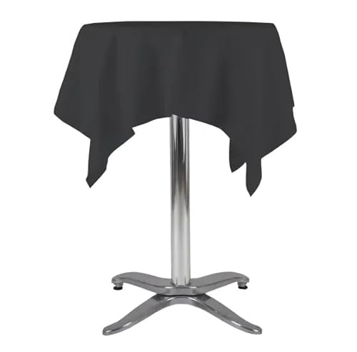 Gastro Uzal Stehtischdecke 50% Polyester 50% Baumwolle (Schwarz, 140cm) von Gastro Uzal