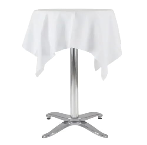 Gastro Uzal Stehtischdecke 50% Polyester 50% Baumwolle (Weiß, 140cm) von Gastro Uzal