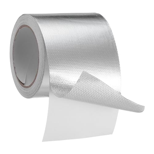 Gatuida 1 Rolle Glasfasergewebe Aluminiumfolienband Aluminiumband Glasfasergewebeband Hvac Klebeband Wasserdichtes Klebeband Panzerband Robustes Wasserdichtes Feuerfestes von Gatuida