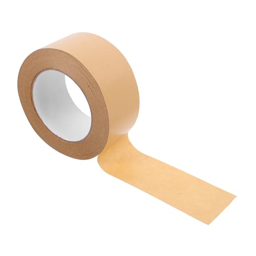 Gatuida 1 Rolle Klebeband aus Kraftpapier Packband aus Kraftpapier Versiegelndes Verpackungsband braunes Packband Verschlussband Umzugsklebeband Packband Verpackungs Band Brown von Gatuida