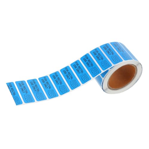 Gatuida 1 Rolle Rektaler Aufkleber Aufkleber-etiketten Transparent Sonnenschutzaufkleber Punktaufkleber Markieren Löschbar Kleine Aufkleberetiketten Namensschild Beschichtetes Papier Blue von Gatuida