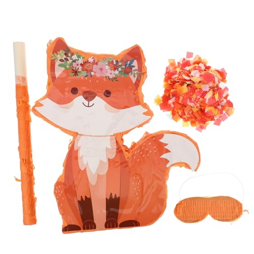 Gatuida 1 Satz Fuchs-pinata Fußball Dekorationen Pinata-halloween Prinzessin Piñata Pinata-ständer Papiertüten Kleine Piñata Autopinatas Für Geburtstagsfeier Fußball-piñata Papier Orange von Gatuida