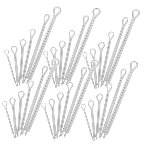 Gatuida 1 Schachtel Pin-öffnungsbajonett Federhalter Hardware-sortiment-kit Pin-sortiment Pin-herstellungsset Pin-clip Für Traktoren Zugstift Aus Stahl Splintclip Rostfreier Stahl Silver von Gatuida