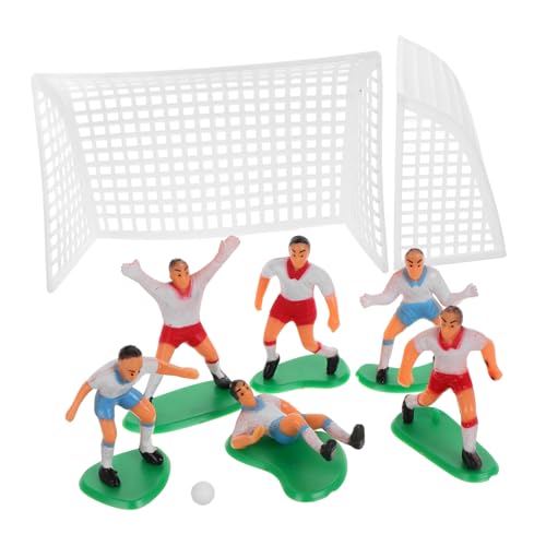 Gatuida 1 Set Dekorationsornamente Für Fußballteams Mini Fußballfigur Fußball Kuchendekorationen Fußball Partyzubehör Fußball Thema Topper Ballspieler Kuchenaufsätze Fußball von Gatuida