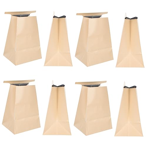 Gatuida 10st Erbrechen Beutel Multifunktions-papiertüten Tasche Schwangere Erbrechenbeutel Schwangere Knallt Kotzbeutel Für Reisekrankheit Kranke Kinder Spucktüte Light Brown Kraftpapier von Gatuida