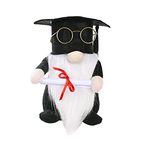 Gatuida 1Stück Rudolph GNOME Puppe Mit Graduierungshut Und Brille Dekorationsspielzeug Für Abschlussfeiern Graduierungsgeschenk Und Kreative Tischdekoration Für Feierlichkeiten von Gatuida