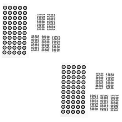 Gatuida 2 Sätze Scanner Reflektierende Film Nagel Aufkleber Trocken Abwischbaren Marker Mit Radiergummi Feine Punkt Marker Punkt Tracking Marker Markierung Punkt Für 3D Scanner 6 Blatt * 2 von Gatuida