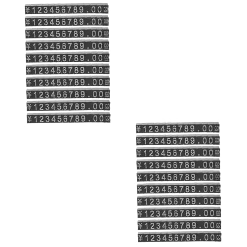 Gatuida 20 Sätze Preisschild Zeichen Markt Pin-tag-verschlüsse Tag-würfel Kleine Tag-aufkleber Lebensmitteletiketten Anzeige Etiketten Aufkleber Kraftanhänger Abs.aluminiumhalterung von Gatuida