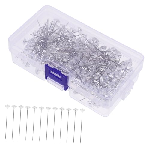 Gatuida 200St Stift Hochzeitsnadeln Schmucknadeln bastelmaterial Nähaccessoires Dekorative Nadeln Nähpins Hochzeit Anstecknadel Schmucknadel selber machen Nähzubehör Legierung Transparent von Gatuida