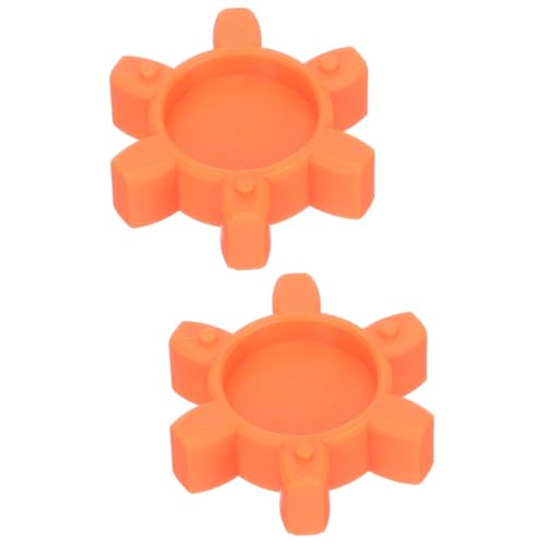 Gatuida 2st Pflaumenkupplung Flexibles Klauenkupplungskissen Flexibler Spinneneinsatz Flexible Kupplung Kupplung Klauenkupplungsauflage Flexibler Klauenkupplungsstecker Orange Gummi von Gatuida