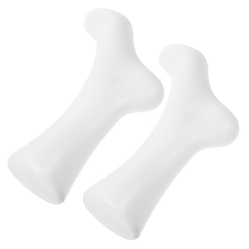 Gatuida 2st Socken-requisiten Mannequin-fuß Füße Socken Modell Fußpuppe Für Fußkettchen Schaufensterpuppenbein Schuhe Für Mädchen Schuhform Damenschuhe Fußpuppe Für Socken Weiß Plastik von Gatuida