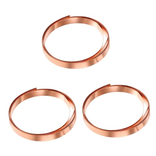 Gatuida 3 Rollen Blatt Kupferband Sprengringzange Kabelschneider Quetschperlen Kristalle Für Die Schmuckherstellung Reize Schnappzange Besteck Blumengummi Karte Schmuck Crimps Rose Gold von Gatuida