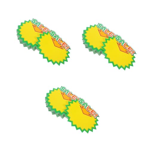 Gatuida 3 Sätze Explosiver Preisaufkleber Für Den Hofverkauf Einzelhandelspreisschilder Verkaufsetiketten Preisschilder Für Den Hofverkauf Flohmarkt Lieferungen Papier 100 Stück * 3 von Gatuida