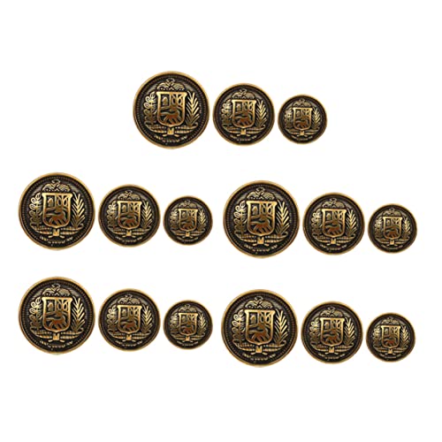 Gatuida 30 Stück Metallknöpfe Nieten für Kleidung leer Bronze Overalls -Tasten Dekorative Knöpfe Mantelknöpfe Blazerknöpfe Knöpfe für Mäntel Ersatzknöpfe für Mantel Modeknopf Zinklegierung Gatuida 30 Stück Metallknöpfe Nieten für Kleidung leer Bronze Overalls -Tasten Dekorative Knöpfe Mantelknöpfe Blazerknöpfe Knöpfe für Mäntel Ersatzknöpfe für Mantel Modeknopf Zinklegierung von Gatuida