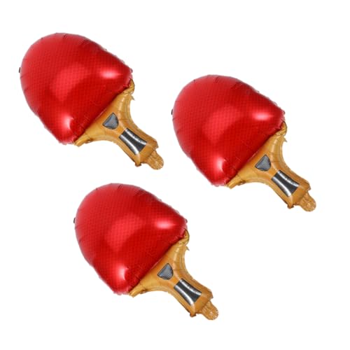 Gatuida 3pcs Tischtennisschläger-ballon Sportballondekor Tennis-partyzubehör Bunte Tischtennisbälle Partyzubehör Zum Thema Tennis Sportthema -folienballon Sportbedarf Aluminiumfolie von Gatuida