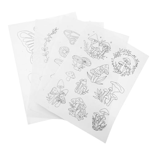 Gatuida 4 Blätter Stickvlies Wasserlösliche Stickmuster Wasserlöslicher Stickwaschvlies Zerreißbarer Vlies Für Stickereien Heimwerkerbedarf Stickbedarfspapier Gatuida 4 Blätter Stickvlies Wasserlösliche Stickmuster Wasserlöslicher Stickwaschvlies Zerreißbarer Vlies Für Stickereien Heimwerkerbedarf Stickbedarfspapier von Gatuida