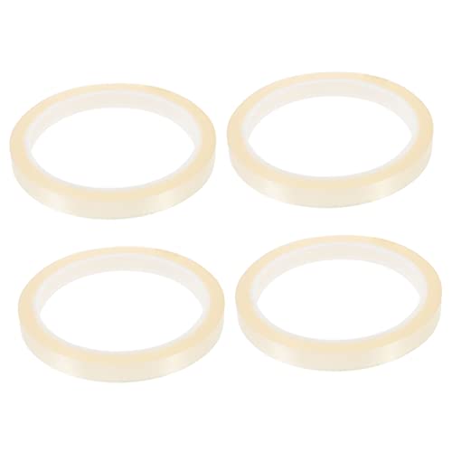 Gatuida 4 Rollen Klebeband Transferband Für Vinyllecks Hitzebeständiges Klebeband Hitzebeständiger Schaum Transparenter Silikon Subsensitiver Klebstoff von Gatuida