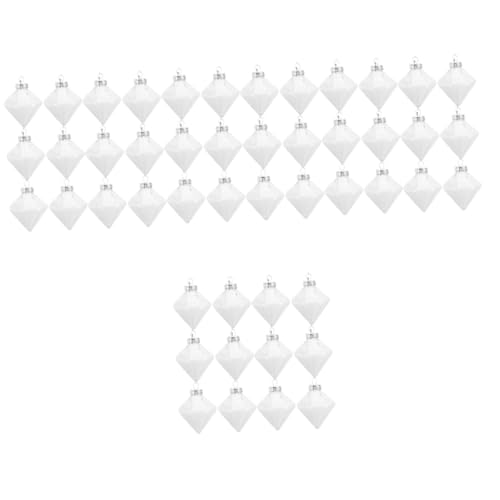 Gatuida 4 Sätze Diamant-transparente Kugel Klare Befüllbare Kugeln Schaumstoffwürfel Ball Weihnachtskugeln Weinachtskugel Partydekorationen Weihnachtskugel-ornamente Plastik 12 Stück * 4 von Gatuida