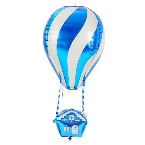 Gatuida 4 Stk. Heizballon heißluftballon Geburtstagsfeier Ballon Dekorationen für Hochzeitsballons Aluminiumballons aufblasbare Hochzeitsdekoration Reise-Party-Ballons Aluminiumfolie Blue von Gatuida