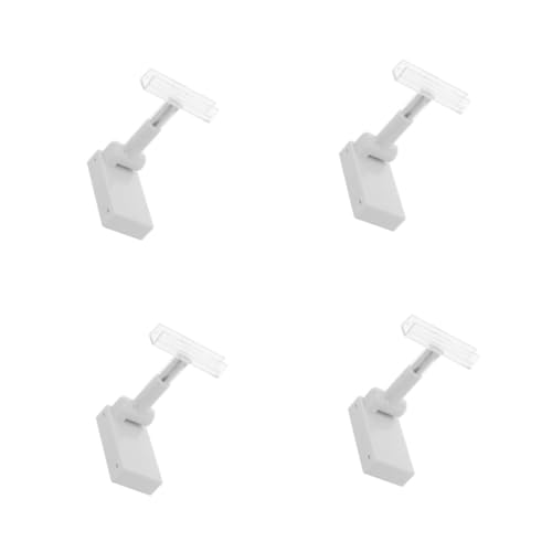 Gatuida 4 Stück Magnetischer Schildersockel Clips Für Namenskarten Tag-display-halter Tag-clip-halter Etikettenhalter Für Warenauslagen Durchsichtige Etikettenhalter Für Supermärkte Eisen von Gatuida