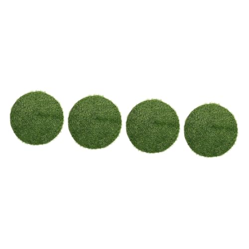 Gatuida 4 Stück Runde Tischdekoration Aus Kunstrasen Runde Tischdecke Falsches Gras Grasmatte Bankett Rasentischdecke Party Mit Weißer Tischdecke Picknicktisch Gefälscht Plastik Dark Green von Gatuida