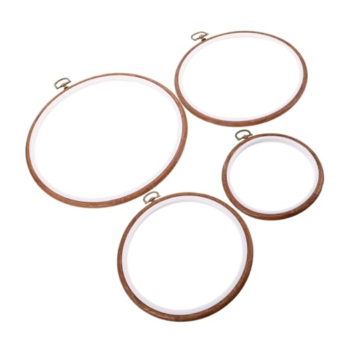 Gatuida 4 Stück Rundes Stickrahmen Imitiertes Holz Kunststoff Stickring für Diy Stickerei und Kunsthandwerk für Kreative Nähprojekte Gatuida 4 Stück Rundes Stickrahmen Imitiertes Holz Kunststoff Stickring für Diy Stickerei und Kunsthandwerk für Kreative Nähprojekte von Gatuida