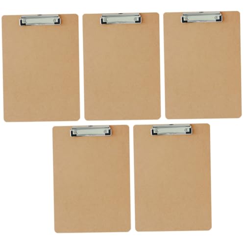 Gatuida 5 Stück Holz Clipboard Leicht und Tragbar für Büro und Konferenzen Dokumentenorganizer mit Perfektem Schreibpad Für Verschiedene Schreibumgebungen Gatuida 5 Stück Holz Clipboard Leicht und Tragbar für Büro und Konferenzen Dokumentenorganizer mit Perfektem Schreibpad Für Verschiedene Schreibumgebungen von Gatuida