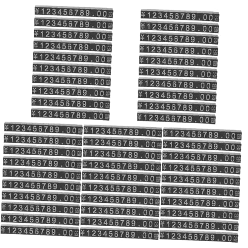 Gatuida 50 Sätze Preisschild Etiketten Pin-Tag-Verschlüsse Zeichen Tag-Würfel preisaufsteller tags Schmuckanhänger für die Preisgestaltung Preisanzeigewürfel ABS.Aluminiumhalterung von Gatuida