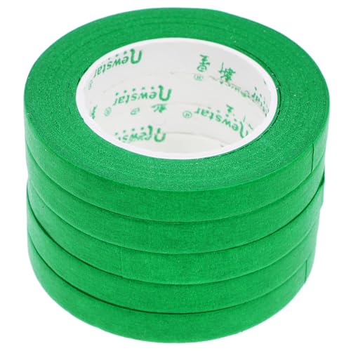 Gatuida 5St Abdeckband auto klebeband farbiges Band Kantenabschlussband Kunstband sicheres Klebeband wiederverwendbares klebeband Beschriftungsband Bandbeschriftung Malerband Papier Green von Gatuida