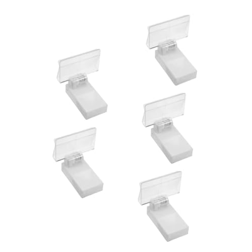 Gatuida 5st Magnetischer Schildersockel Kartenklemme Tischbildständer Durchsichtige Etikettenhalter Für Supermärkte Tag-display-halter Memohalterständer Clips Für Namenskarten Eisen von Gatuida