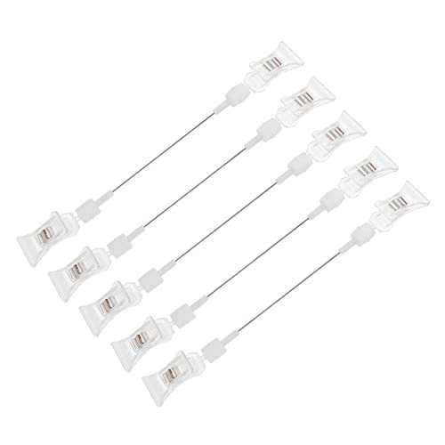 Gatuida 5st Transparenter Kristall Clip Etiketten Warenzeichenhalter Anzeigeclip Für Werbeschilder Karten-clip Werbeclips -schild-display-klemme Messe-tag-display-clip Plastik von Gatuida