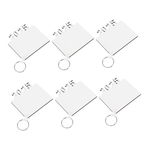 Gatuida 6 Stück Wärmeübertragungs Schlüsselanhänger Heimdekoration Abschluss Fotorahmen Blanker Sublimations Schlüsselanhänger Aus Holz Rahmen Für Abschlussfeier Schlüsselanhänger von Gatuida