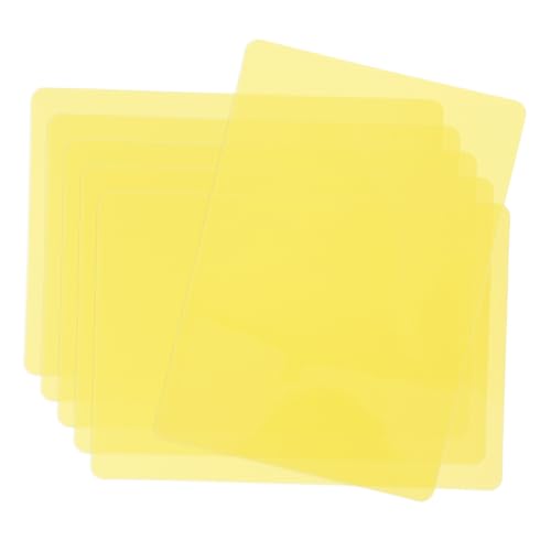 Gatuida 6st Preisschild Durchsichtige Platzkartenhalter Wasserdichte Tischsets Transparente Aufkleber Etikettenhalter Für Bibliotheksregale Kunststoffanhänger Zum Etikettieren Yellow Pvc von Gatuida