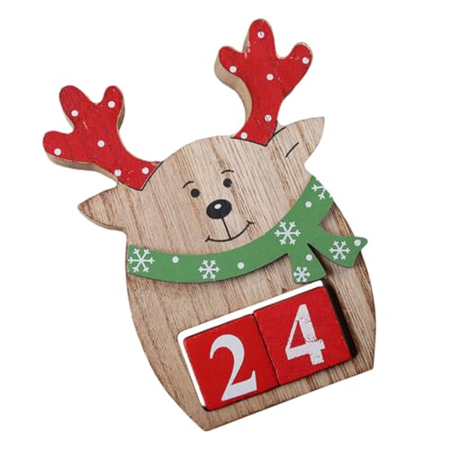 Gatuida Adventskalender Aus Holz Mit Rentier- – Liebevolle Weihnachtsdekoration Für Ihr Zuhause - Ideal Zum Zählen Der Tage Bis Weihnachten Perfekt Als Oder Zur Eigenen von Gatuida