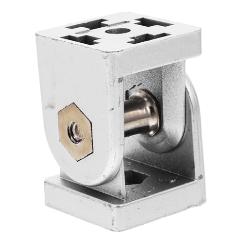 Gatuida Aluminiumscharnier Flexibler Gelenkverbinder Winkelverstellbarer Verbinder Aluminiumgelenk für Konstruktionen Drehgelenke verstellbar Nivellier-Pivot- Stecker für Silver von Gatuida