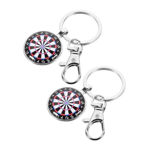 Gatuida Dartscheiben Schlüsselanhänger Aus Metall Kompakte Dartscheiben Charm Anhänger Spiel Schlüsselanhänger Für Darts Fans Retro Design Schlüsselanhänger von Gatuida