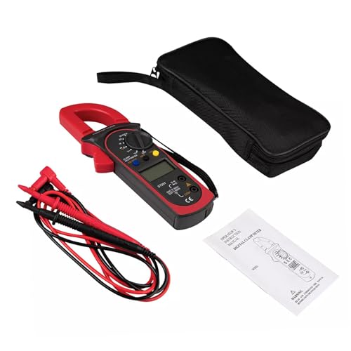 Gatuida Digitales Zangenmultimeter strommessung Voltmeter und Multimeter Stromzange Zangenmessgeräte Klemme am Amperemeter Amperemeter-Klemme Meter Messgerät Verstärkertester Plastik rot von Gatuida