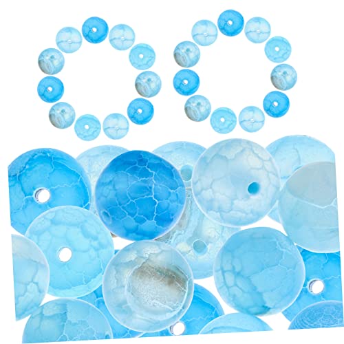 Gatuida Frosted Agate Beads Runde Lose Perlen für DIY Schmuck Hautfreundlich und Glatt für Armbänder und Blau für Männer und Frauen Gatuida Frosted Agate Beads Runde Lose Perlen für DIY Schmuck Hautfreundlich und Glatt für Armbänder und Blau für Männer und Frauen von Gatuida