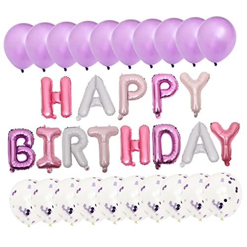 Gatuida Geburtstagsballons Aus Dekoratives Ballon Set Mit Alles Zum Geburtstag Schriftzug Perfekte Mädchen Geburtstagsdekorationen Für Feiern Und Partys von Gatuida