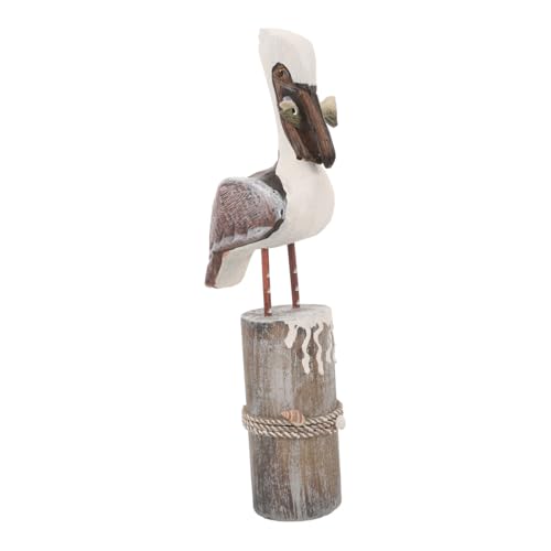 Gatuida Großer Übertopf Holz Vogel Figur Holz Kleine Figuren Home Decor Vogel Figur von Gatuida