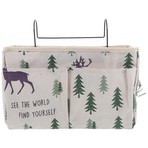 Gatuida Hängendes Lagerregal für das Bett, Organizer für Telefon, Brille, Flasche, Bürobedarf im Wohnheimzimmer, Badezimmer, Camper, Beige Gatuida Hängendes Lagerregal für das Bett, Organizer für Telefon, Brille, Flasche, Bürobedarf im Wohnheimzimmer, Badezimmer, Camper, Beige von Gatuida