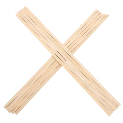 Gatuida Holzstäbe Quadrat Holzstäbchen Unbehandelte Hartholzstäbe DIY Holzstäbe Für Bastelprojekte Und Holzarbeiten von Gatuida