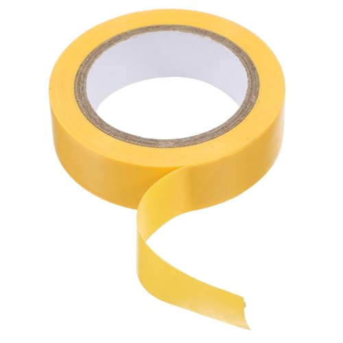 Gatuida Isolierband Bastelband Starkes Klebeband Elektroband Mit Drahtbemessung Hitzebeständiges Klebeband Wasserfestes Vinylband Wasserdichtes Sicherheitsband Yellow Pvc von Gatuida