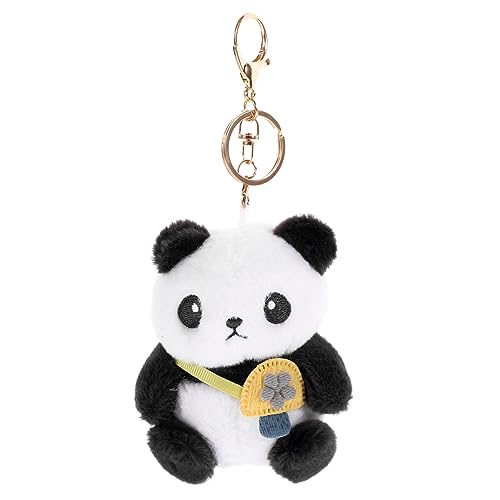 Gatuida Kuscheliger Plüsch Panda Schlüsselanhänger Süßer Anhänger Für Taschen Und Rucksäcke Zufällige Farbe Ideales Für Panda Liebhaber von Gatuida