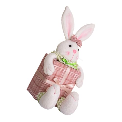 Gatuida Osterhase ausgestopft Plüsch Tiere Kostüm hasenfiguren Easter Bunny geldgeschenke Ostern Osterfest Tischdekoration Easter Present Kaninchenverzierung Gartenhase PP Baumwolle von Gatuida