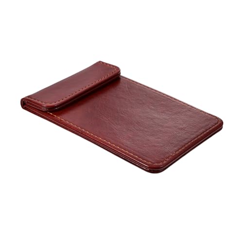 Gatuida Restaurant-Bestelltafel Klemmbrett mit Speicher schwarze Zwischenablage Speisekartenhalter Magnetischer Clip für Menüs Klemmbrett-Menühalter flache Zwischenablage Kunstleder Brown von Gatuida