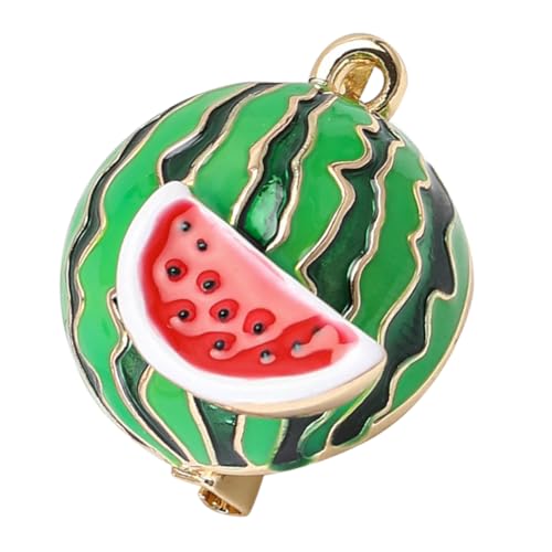 Gatuida Süße Emaille-pins Süße Pins Für Taschen Damen Brosche Süße Anstecknadeln Brosche Mit Wassermelone Hawaiianische Broschen Fruchtbroschen Wassermelonen-abzeichen Legierung Green von Gatuida