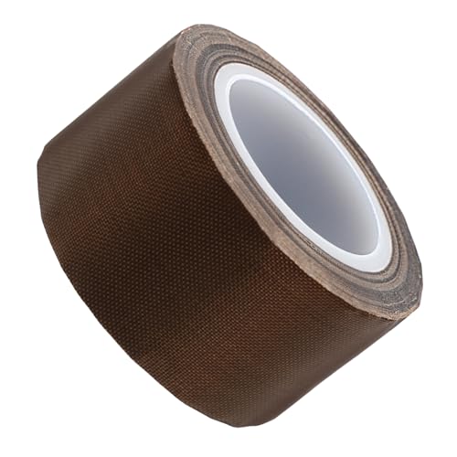 Gatuida Teflonband Heizband für Sublimation hitzebeständiges Klebeband wiederverwendbares klebeband Industrieklebeband Dichtungsband Siegelmaschine Heizbänder Glasfaser Light Brown von Gatuida