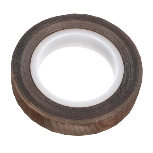 Gatuida Teflonband hitzebeständiges klebeband wiederverwendbares klebeband Isolierband hochtemperatur Wärmeisolations-Dichtungsmaschinenband PTFE-Dichtungsband Glasfaser Light Brown von Gatuida