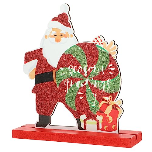 Gatuida Weihnachtlicher Tischdekorations Mit Holzfiguren Santa Claus Ornament Für Festliche Anlässe Als Weihnachtsdekoration Für Tische Geschenkidee von Gatuida